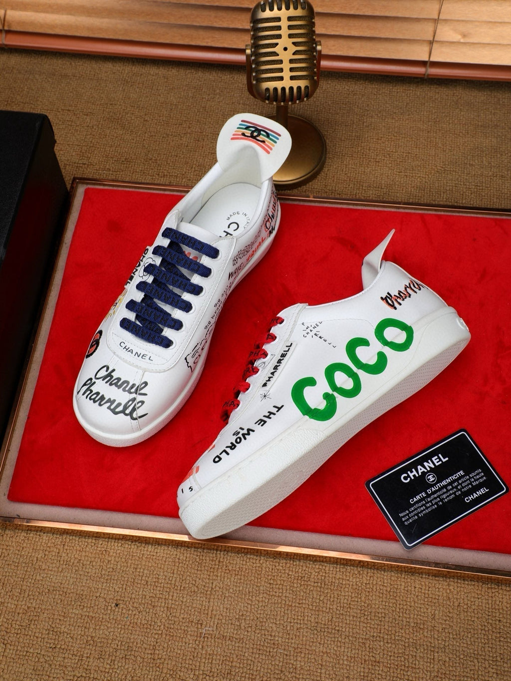 CHANEL COCO SNEAKERS IN COLORFUL CALFSKIN